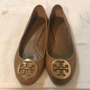 ✨TORY BURCH BROWN FLATS✨ (WORN/LOVED)